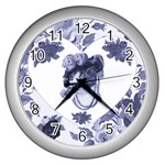 MISS KITTY Wall Clock (Silver)