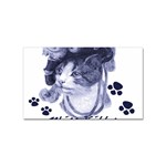 Miss Kitty blues Sticker (Rectangle)