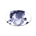 Miss Kitty blues Sticker 100 Pack (Oval)