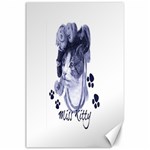 Miss Kitty blues Canvas 24  x 36  (Unframed)