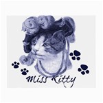 Miss Kitty blues Glasses Cloth (Small, Two Sided)