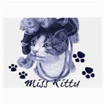 Miss Kitty blues Glasses Cloth (Large, Two Sided)