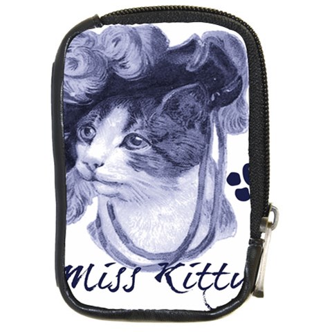 Miss Kitty blues Compact Camera Leather Case from UrbanLoad.com Front
