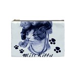 Miss Kitty blues Cosmetic Bag (Medium)
