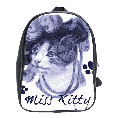 Miss Kitty blues School Bag (Large) from UrbanLoad.com Front
