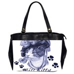 Miss Kitty blues Oversize Office Handbag (Two Sides)