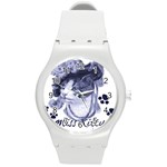 Miss Kitty blues Plastic Sport Watch (Medium)
