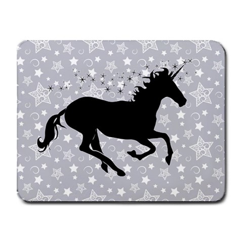 Unicorn on Starry Background Small Mouse Pad (Rectangle) from UrbanLoad.com Front