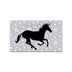 Unicorn on Starry Background Sticker (Rectangle)