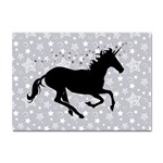 Unicorn on Starry Background A4 Sticker 10 Pack