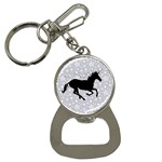 Unicorn on Starry Background Bottle Opener Key Chain