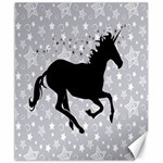Unicorn on Starry Background Canvas 8  x 10  (Unframed)