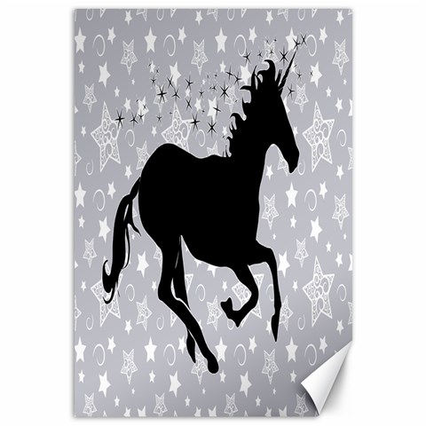 Unicorn on Starry Background Canvas 12  x 18  (Unframed) from UrbanLoad.com 11.88 x17.36  Canvas - 1
