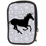 Unicorn on Starry Background Compact Camera Leather Case
