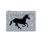 Unicorn on Starry Background Cosmetic Bag (Medium)