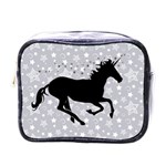 Unicorn on Starry Background Mini Travel Toiletry Bag (One Side)