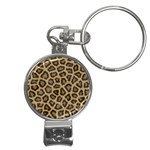 Leopard Nail Clippers Key Chain