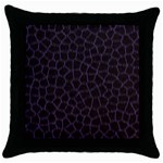 Giraffe Throw Pillow Case (Black)