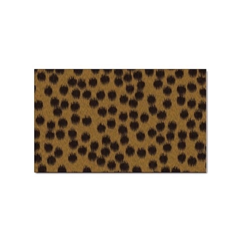 Cheetah Sticker Rectangular (100 pack) from UrbanLoad.com Front