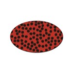 Cheetah Sticker Oval (100 pack)