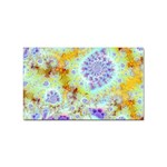 Golden Violet Sea Shells, Abstract Ocean Sticker 10 Pack (Rectangle)