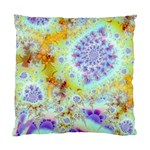 Golden Violet Sea Shells, Abstract Ocean Cushion Case (Single Sided) 