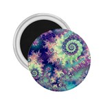 Violet Teal Sea Shells, Abstract Underwater Forest 2.25  Magnet