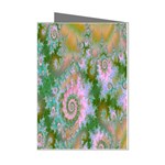 Rose Forest Green, Abstract Swirl Dance Mini Greeting Card (8 Pack)
