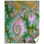 Rose Forest Green, Abstract Swirl Dance Canvas 11  x 14  (Unframed)