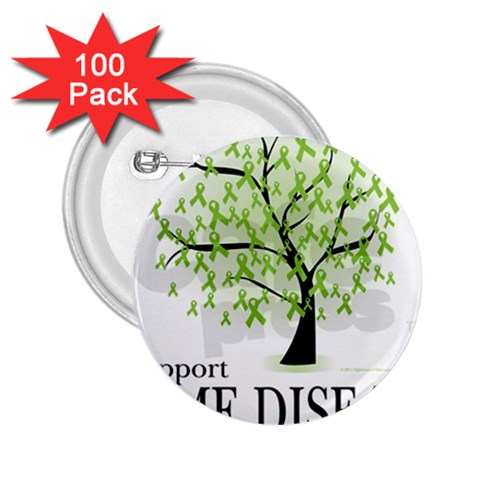 Lyme Tree 2.25  Button (100 pack) from UrbanLoad.com Front
