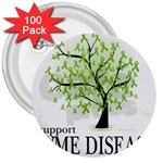 Lyme Tree 3  Button (100 pack)