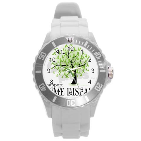 Lyme Tree Round Plastic Sport Watch Large from UrbanLoad.com Front