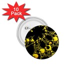 Special Fractal 04 Yellow 1.75  Button (10 pack)