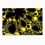 Special Fractal 04 Yellow Postcard 4 x 6  (10 Pack)