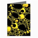 Special Fractal 04 Yellow Greeting Card