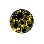 Special Fractal 04 Yellow Golf Ball Marker 10 Pack (for Hat Clip)