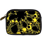 Special Fractal 04 Yellow Digital Camera Leather Case