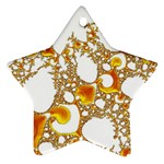 Special Fractal 04 Orange Star Ornament