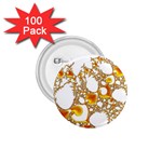 Special Fractal 04 Orange 1.75  Button (100 pack)