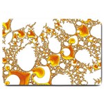 Special Fractal 04 Orange Large Door Mat