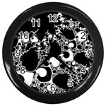 Special Fractal 04 B&w Wall Clock (Black)