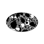 Special Fractal 04 B&w Sticker 100 Pack (Oval)