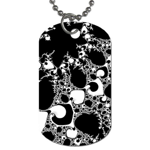 Special Fractal 04 B&w Dog Tag (Two Front