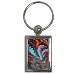 Special Fractal 02 Red Key Chain (Rectangle)