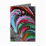 Special Fractal 02 Red Mini Greeting Card