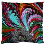 Special Fractal 02 Red Large Cushion Case (Two Sided) 