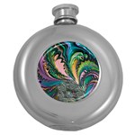 Special Fractal 02 Purple Hip Flask (Round)