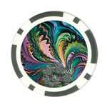 Special Fractal 02 Purple Poker Chip