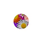 Lovely Flowers,purple 1  Mini Button Magnet