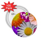 Lovely Flowers,purple 2.25  Button (100 pack)